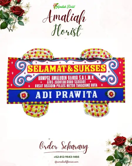Papan Bunga Ucapan Selamat Babah Rot